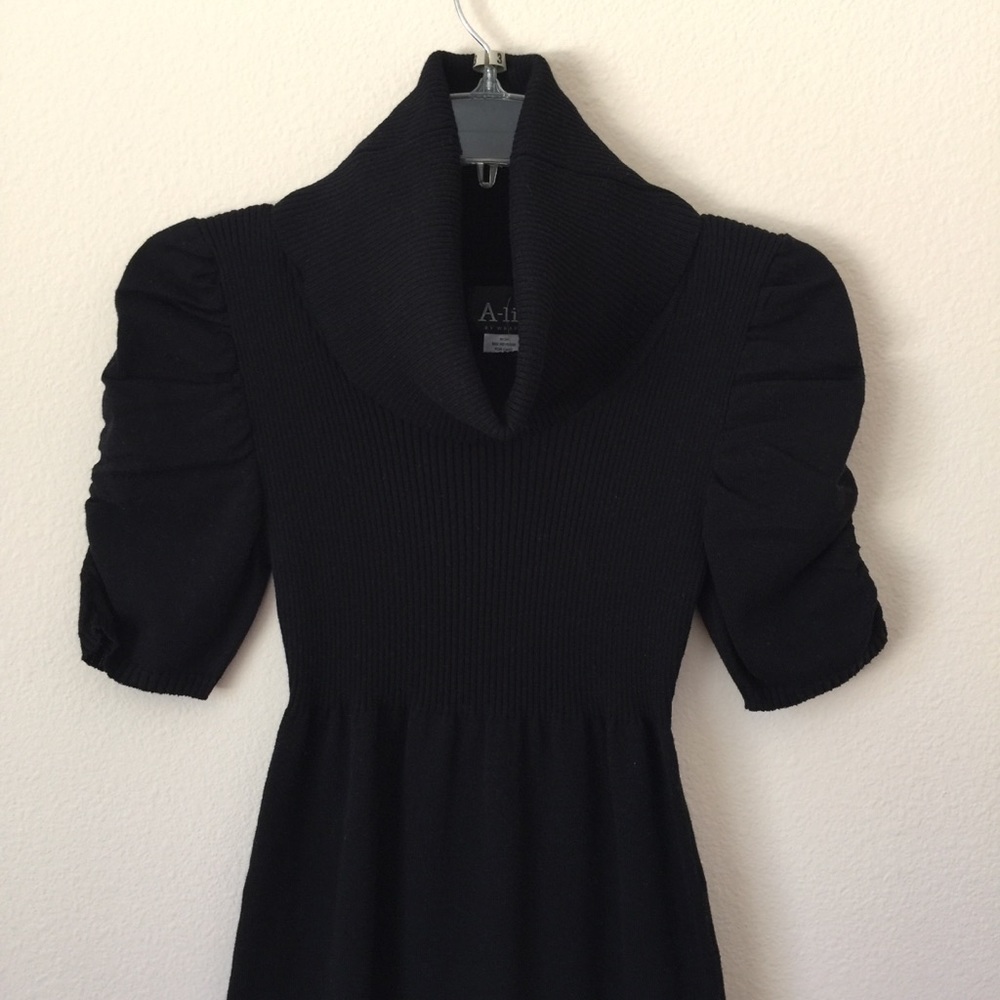 A-list - Black Cowl Neck Knit Dress - Picture 2 of 3